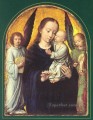 María y el Niño con dos ángeles haciendo música Gerard David